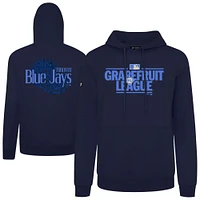 Men's Levelwear Navy Toronto Blue Jays 2025 Spring Training Podium Pullover Hoodie