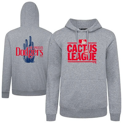 Men's Levelwear Gray Los Angeles Dodgers 2025 Spring Training Podium Pullover Hoodie