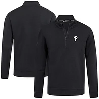Men's Levelwear Black Philadelphia Phillies Cushion Insignia 2.0 Quarter-Zip Pullover