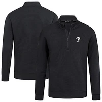 Men's Levelwear Black Philadelphia Phillies Cushion Insignia 2.0 Quarter-Zip Pullover
