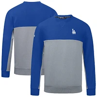 Men's Levelwear Royal/Gray Los Angeles Dodgers Legacy Insignia 2.0 Pullover Sweatshirt