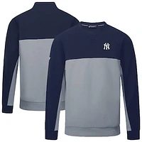 Men's Levelwear Navy/Gray New York Yankees Legacy Insignia 2.0 Pullover Sweatshirt