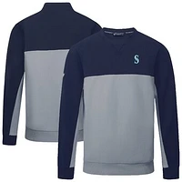Men's Levelwear Navy/Gray Seattle Mariners Legacy Insignia 2.0 Pullover Sweatshirt