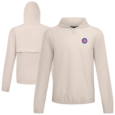 Men's Levelwear Khaki Chicago Cubs Action Insignia 2.0 Pullover Hoodie