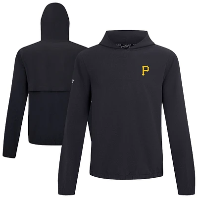Men's Levelwear Black Pittsburgh Pirates Action Insignia 2.0 Pullover Hoodie