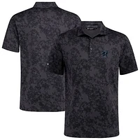 Men's Levelwear Black Miami Marlins Whisper Insignia 2.0 Polo