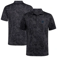 Men's Levelwear Black Miami Marlins Whisper Insignia 2.0 Polo