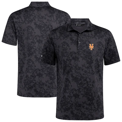 Men's Levelwear Black New York Mets Whisper Insignia 2.0 Polo