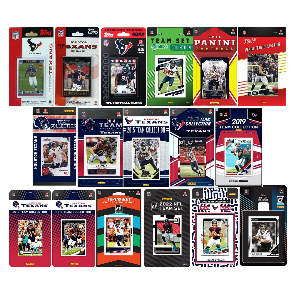 Houston Texans Trading Card Team Sets