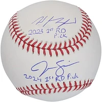 Wyatt Langford & Jac Caglianone Florida Gators Autographed Baseball with Multiple 1st Round Pick Inscriptions
