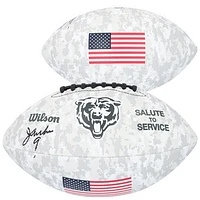 Jim McMahon Chicago Bears Autographed Wilson 2024 Salute To Service Football