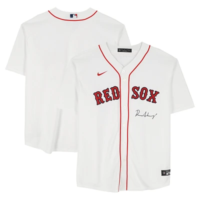 Roman Anthony Boston Red Sox Autographed White Nike Replica Jersey - Signature on Front