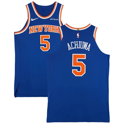 Precious Achiuwa New York Knicks Game-Used #5 Blue Nike Jersey vs. Toronto Raptors on February 4, 2025 - Size 50+4