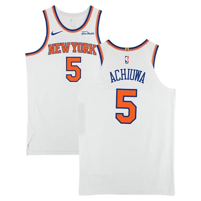Precious Achiuwa New York Knicks Game-Used #5 White Nike Jersey vs. Indiana Pacers on February 11, 2025 - Size 50+4