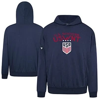 Men's Levelwear Navy USWNT Contact Mission Pullover Hoodie