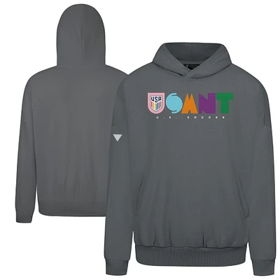 Men's Levelwear Gray USMNT Contact Full On Pullover Hoodie
