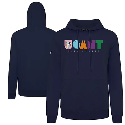 Men's Levelwear Navy USMNT Podium Full On Pullover Hoodie