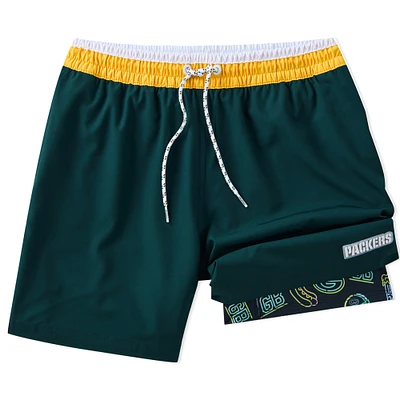 Men's Chubbies Green Bay Packers 5.5" Classic Lined Swim Trunks