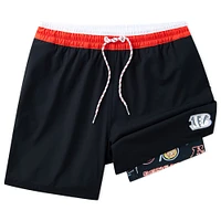Men's Chubbies Black Cincinnati Bengals 5.5" Classic Lined Swim Trunks