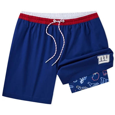Men's Chubbies Navy New York Giants 5.5" Classic Lined Swim Trunks