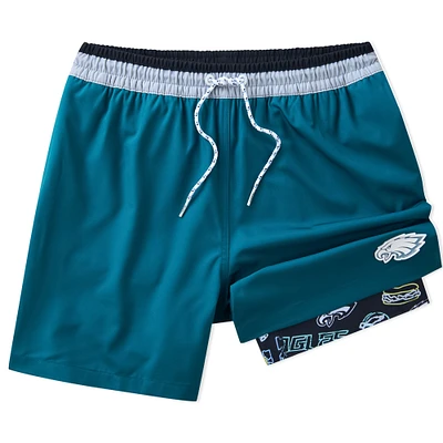 Men's Chubbies Midnight Green Philadelphia Eagles 5.5" Classic Lined Swim Trunks