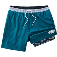 Men's Chubbies Midnight Green Philadelphia Eagles 5.5" Classic Lined Swim Trunks