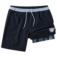 Men's Chubbies Black Las Vegas Raiders 5.5" Classic Lined Swim Trunks