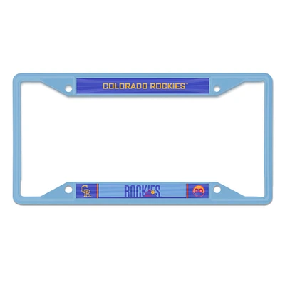 WinCraft Colorado Rockies 2025 City Connect Laser Cut Metal License Plate Frame