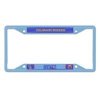 WinCraft Colorado Rockies 2025 City Connect Laser Cut Metal License Plate Frame