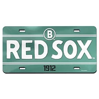 WinCraft Boston Red Sox 2025 City Connect Laser Cut Metallic Acrylic License Plate