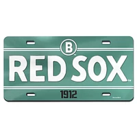 WinCraft Boston Red Sox 2025 City Connect Laser Cut Metallic Acrylic License Plate