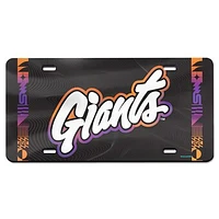 WinCraft San Francisco Giants 2025 City Connect Laser Cut Metallic Acrylic License Plate
