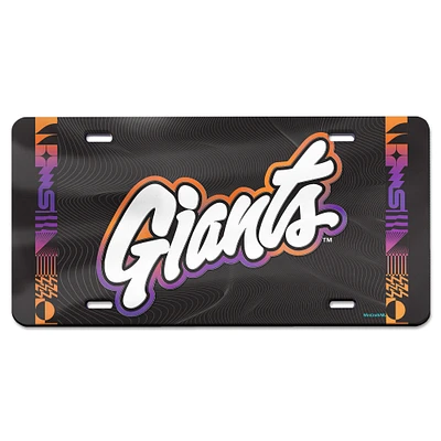 WinCraft San Francisco Giants 2025 City Connect Laser Cut Metallic Acrylic License Plate