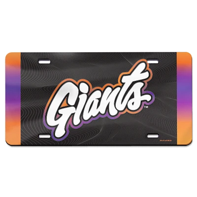 WinCraft San Francisco Giants 2025 City Connect Laser Cut Metallic Acrylic License Plate