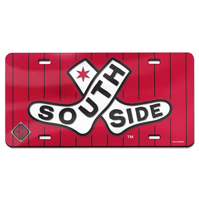 WinCraft Chicago White Sox 2025 City Connect Laser Cut Metallic Acrylic License Plate