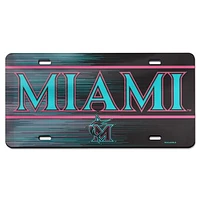 WinCraft Miami Marlins Laser Cut Metallic Acrylic License Plate