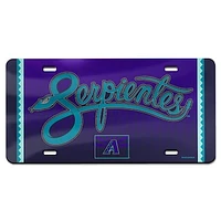 WinCraft Arizona Diamondbacks 2025 City Connect Laser Cut Metallic Acrylic License Plate