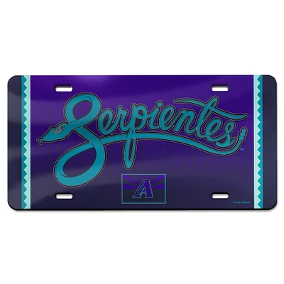 WinCraft Arizona Diamondbacks 2025 City Connect Laser Cut Metallic Acrylic License Plate