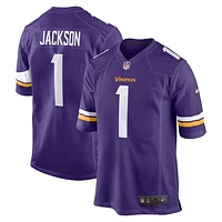Men's Nike Donovan Jackson Purple Minnesota Vikings 2025 NFL Draft First Round Pick Game Jersey