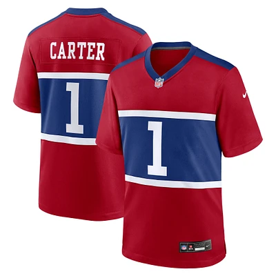 Men's Nike Abdul Carter Red New York Giants First Round Pick Alternate Game Jersey