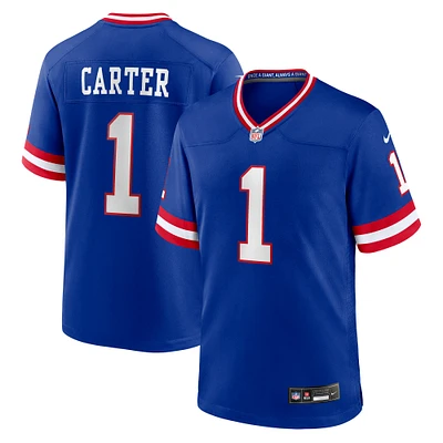 Men's Nike Abdul Carter Royal New York Giants First Round Pick 2nd Alternate Game Jersey
