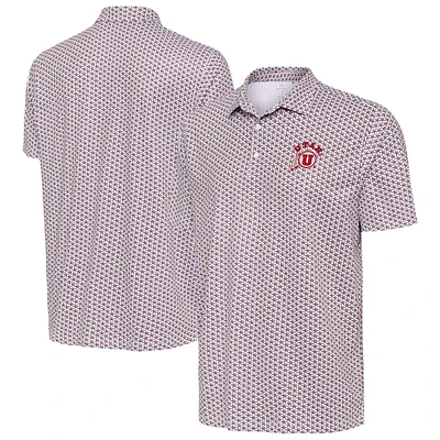 Men's Antigua White Utah Utes Star Polo