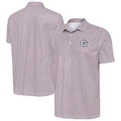 Men's Antigua White Georgetown Hoyas Star Polo