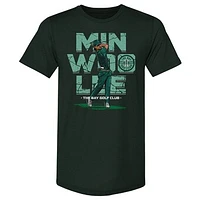 Men's 500 Level Min Woo Lee Forest Green TGL  The Bay Golf Club Premium Tri-Blend T-Shirt
