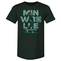 Men's 500 Level Min Woo Lee Forest Green TGL  The Bay Golf Club Premium Tri-Blend T-Shirt