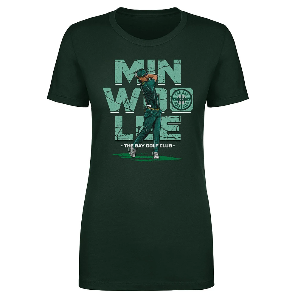 Women's 500 Level Min Woo Lee Forest Green TGL The Bay Golf Club T-Shirt