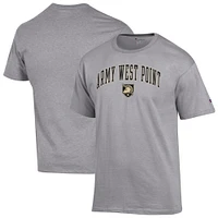 Men's Champion  Heather Gray Army Black Knights Basic Arch T-Shirt