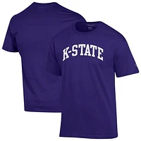Men's Champion  Purple Kansas State Wildcats Basic Arch T-Shirt