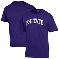 Men's Champion  Purple Kansas State Wildcats Basic Arch T-Shirt