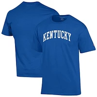 Men's Champion  Royal Kentucky Wildcats Basic Arch T-Shirt